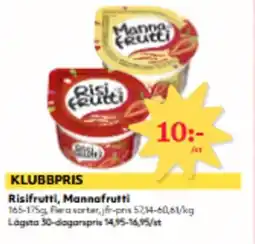 Hemköp Risifrutti, Mannafrutti erbjuda