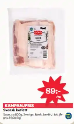Hemköp Svensk kotlett erbjuda