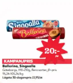 Hemköp Ballerina, Singoalla erbjuda