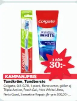 Hemköp Tandkräm, Tandborste erbjuda