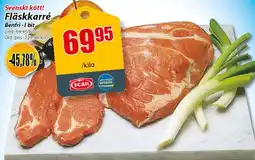 Extra Mjällby Stormarknad Svenskt kött! fläskkarrébenfri -i bit erbjuda