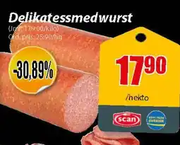 Extra Mjällby Stormarknad Delikatessmedwurst erbjuda
