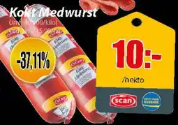 Extra Mjällby Stormarknad Kokt Medwurst erbjuda