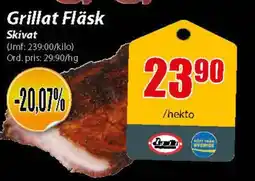 Extra Mjällby Stormarknad Grillat Fläsk Skivat erbjuda