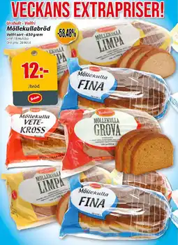 Extra Mjällby Stormarknad Urshult - valfri möllekullabröd erbjuda