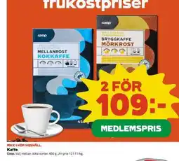 Coop KAFFE erbjuda