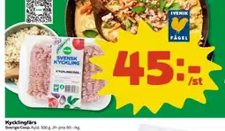 Coop Kycklingfärs erbjuda