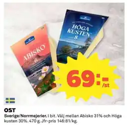 Coop OST Sverige/Norrmejerier erbjuda