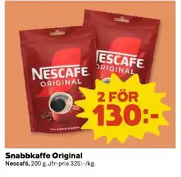 Coop Snabbkaffe Original erbjuda