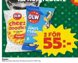 Coop OLW snacks erbjuda