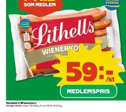 Coop Lithells Wienerkorv erbjuda