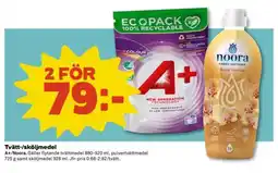 Coop Tvätt-/Sköljmedel A+/Noora erbjuda