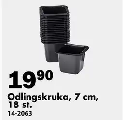 Biltema Odlingskruka, 7 cm, 18 st erbjuda