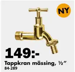 Biltema Tappkran mässing, ½” erbjuda