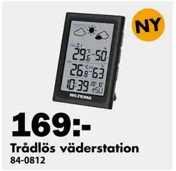 Biltema Trådlös väderstation erbjuda