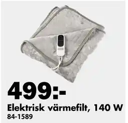Biltema Elektrisk värmefilt, 140 W erbjuda