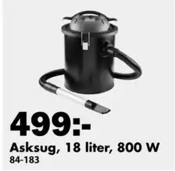 Biltema Asksug, 18 liter, 800 W erbjuda