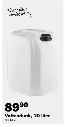 Biltema Vattendunk, 20 liter erbjuda