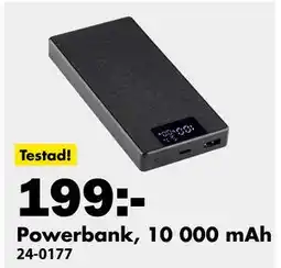 Biltema Powerbank, 10 000 mAh erbjuda