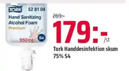 Office Depot Tork Handdesinfektion skum 75% S4 erbjuda