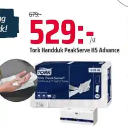 Office Depot Tork Handduk Peak Serve H5 Advance erbjuda