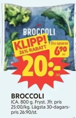 Ica Hajen Lagpris ICA Broccoli erbjuda
