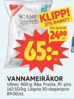 Ica Hajen Lagpris Ullmo Vannameiräkor erbjuda