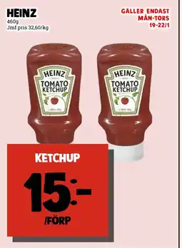 MatArket HEINZ Ketchup erbjuda