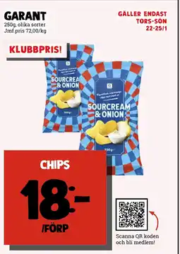 MatArket GARANT Chips erbjuda