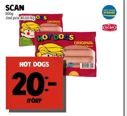 MatArket SCAN Hot dogs erbjuda