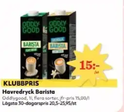 Hemköp ODDLYGOOD Havredryck Barista erbjuda