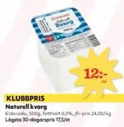 Hemköp ELDORADO Naturell kvarg erbjuda