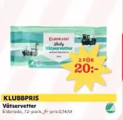 Hemköp ELDORADO Våtservetter erbjuda