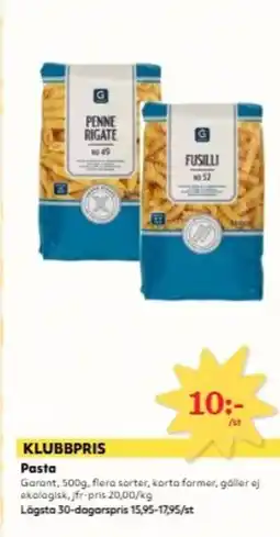 Hemköp Garant Pasta erbjuda