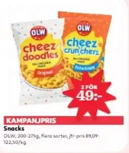 Hemköp OLW Snacks erbjuda
