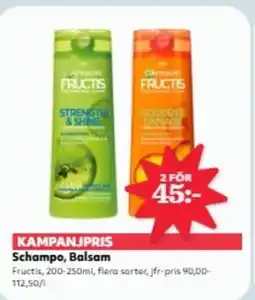 Hemköp Fructis Schampo, Balsam erbjuda