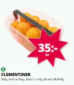 Tempo Clementiner erbjuda
