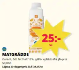 Tempo Garant Matgrädde erbjuda