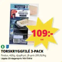 Tempo Findus Torskryggfilé 3-pack erbjuda