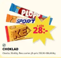 Tempo Cloetta Choklad erbjuda