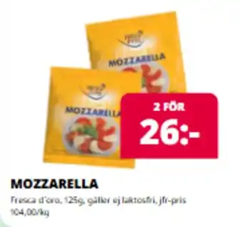 Tempo Fresca d'oro Mozzarella erbjuda