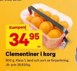 City Gross Clementiner i korg erbjuda