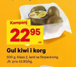 City Gross Gul kiwi i korg erbjuda