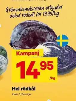 City Gross Hel rödkål erbjuda