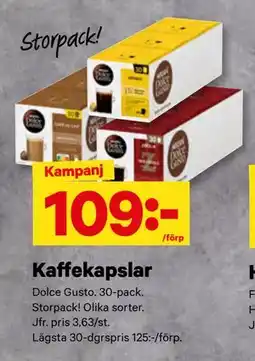 City Gross Kaffekapslar erbjuda