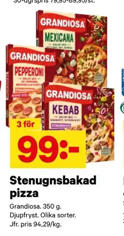 City Gross Stenugnsbakad pizza erbjuda