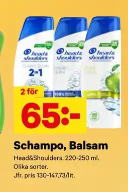 City Gross Schampo, Balsam erbjuda