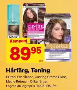 City Gross Hårfärg, Toning erbjuda