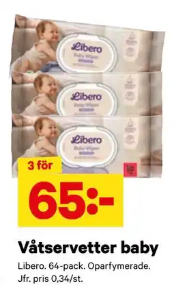 City Gross Våtservetter baby erbjuda