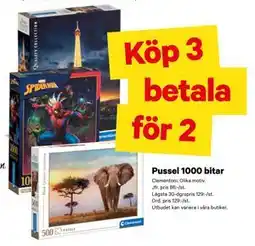 City Gross Pussel 1000 bitar erbjuda